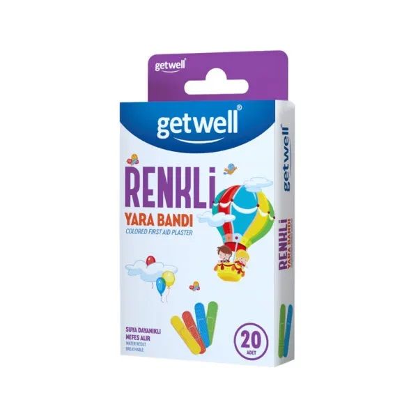 چسب زخم گت ول مدل renkli بسته 20 عددی