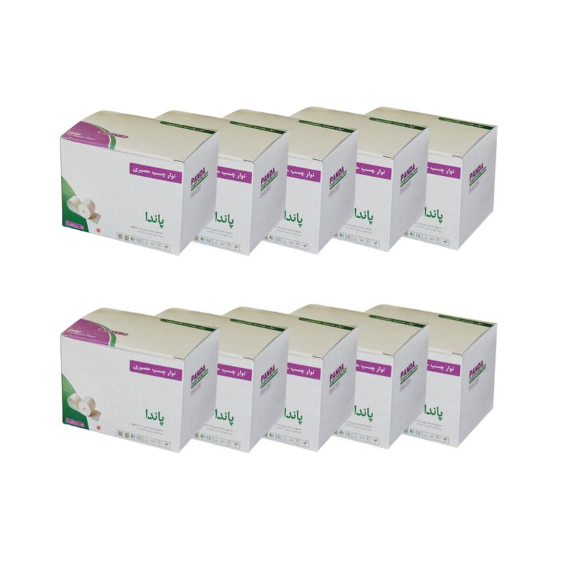 چسب پانسمان پاندا مدل حصیری سایز 10×10 مجموعه 10 عددی