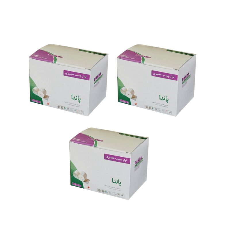 چسب پانسمان پاندا مدل حصیری سایز 10×10 مجموعه 3 عددی