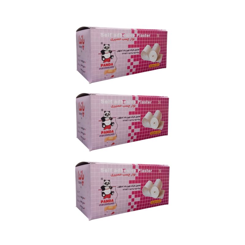 چسب پانسمان پاندا مدل حصیری مجموعه 3 عددی