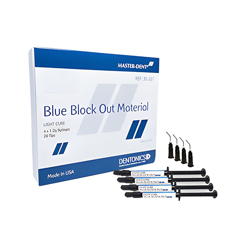 ژل محافظ لثه مستر دنت مدل blue block out وزن 1.2 گرم بسته 4 عددی