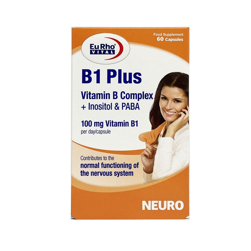 کپسول b1 پلاس یوروویتال بسته 60 عددی