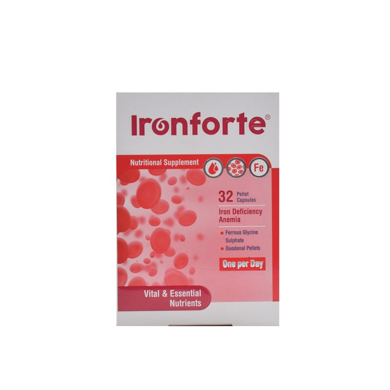 کپسول آیرون فورت آرین سلامت سینا بسته 32 عددی