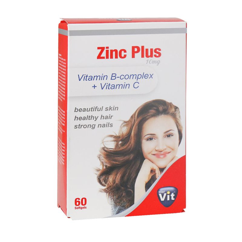 کپسول زینک پلاس 10 میلی گرم استار ویت بسته 60 عددی