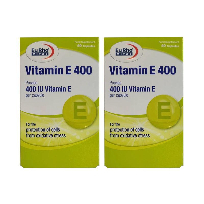 کپسول ویتامین ای 400 یوروویتال 100 گرم دو بسته 40 عددی