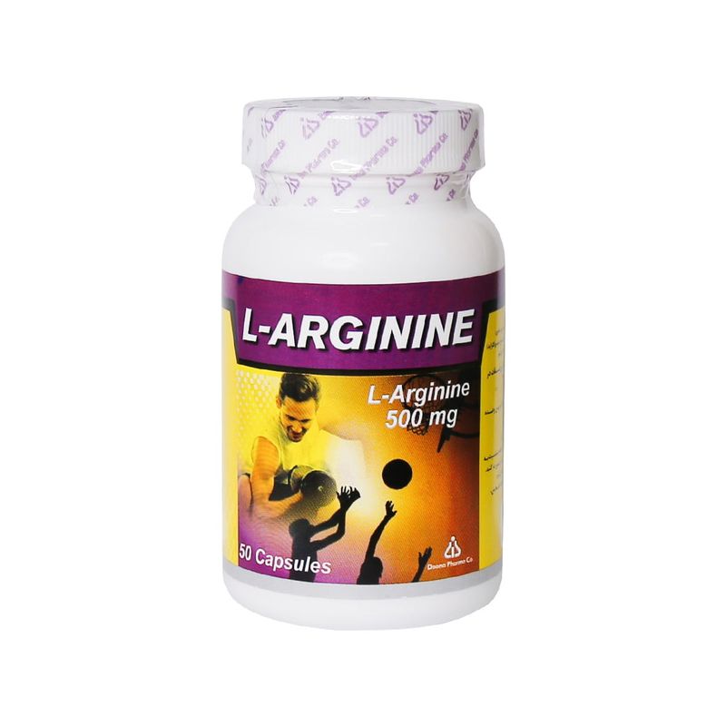 کپسول ژلاتینی نرم ال آرژنین 500 میلی گرم دانا بسته 50 عددی