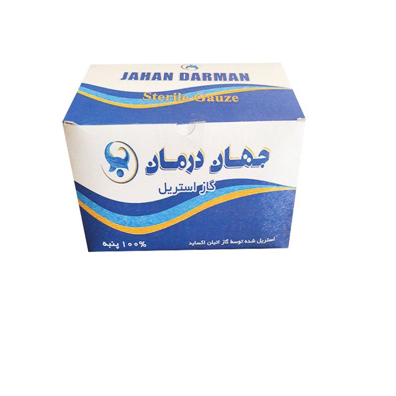 گاز استریل جهان درمان مدل slm34 بسته 190 عددی