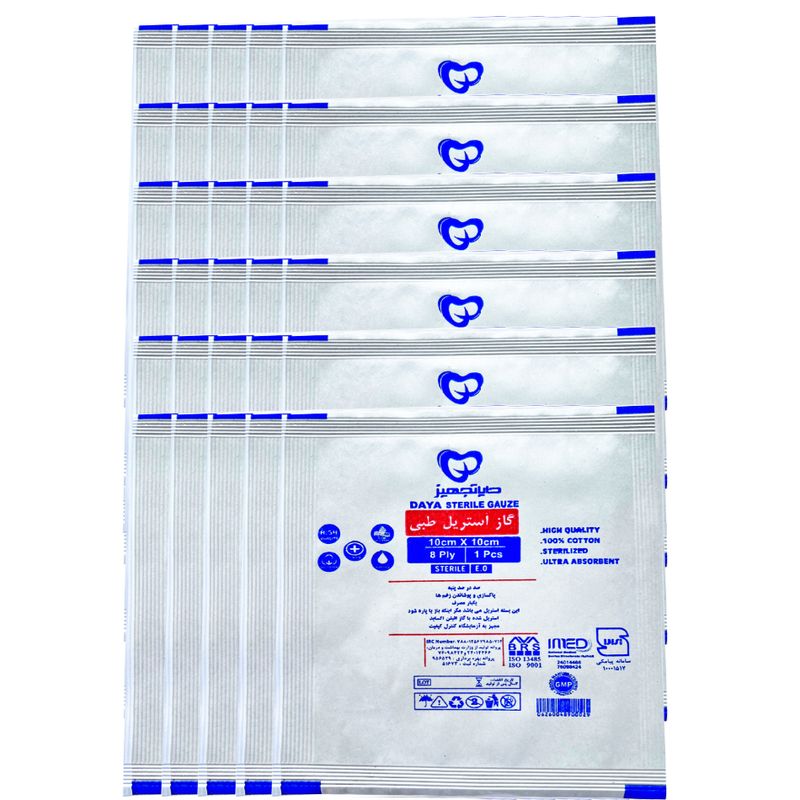 گاز استریل دایا تجهیز استوار مدل s801 مجموعه 30 عددی