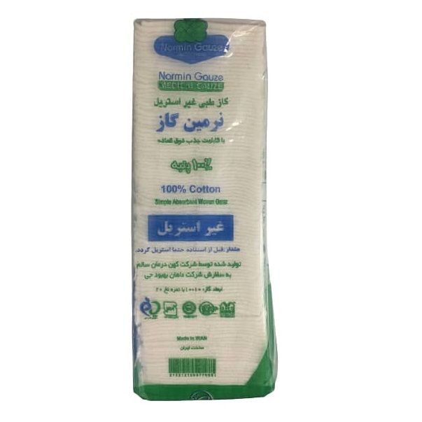 گاز طبی نرمین گاز مدل m400 بسته 100 عددی