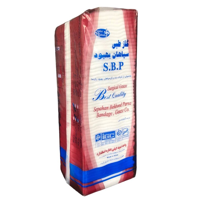 گاز غیر استریل سپاهان بهبود مدل طبی وزن 500 گرم